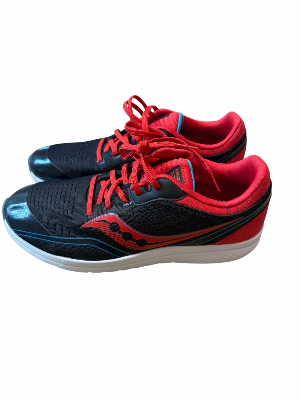 Saucony Kinvara 11 Running Shoes Men’s 7 Women’s 8.5 Black Red Mesh
